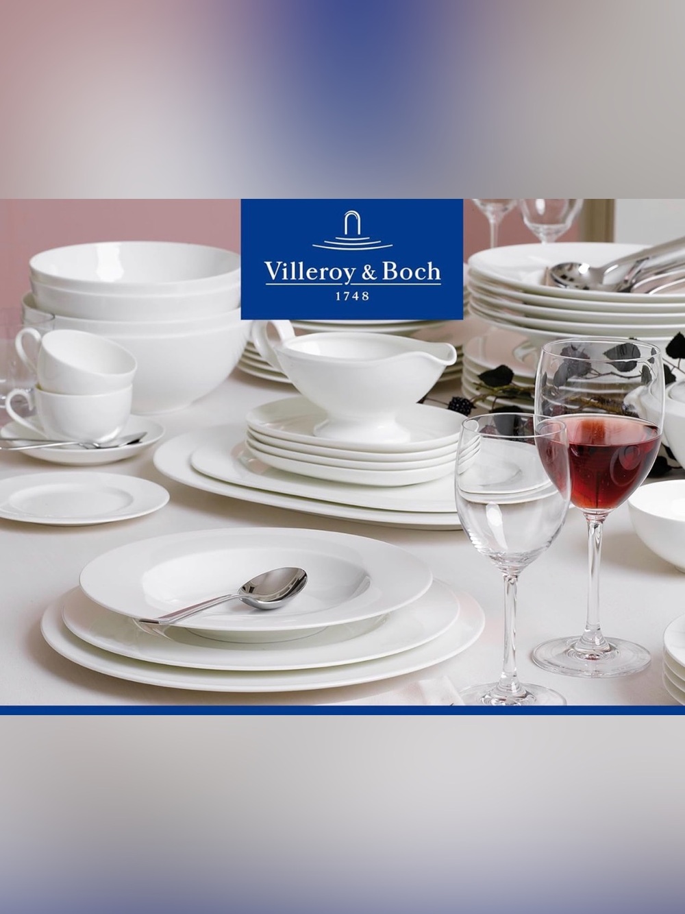 Set of 2 Villeroy & boch serving plates New cottage 10” shallow bowls